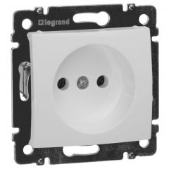 Розетка Легранд (Legrand) 1-м СП Valena 16 А IP21 без заземления на винтах механизм белый 774416