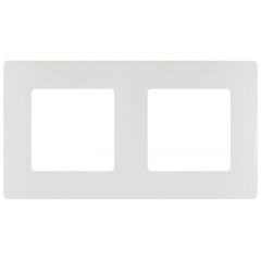 Рамка Легранд (Legrand) 2-м Etika белый 672502 декоративная для электроустановочных устройств