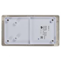 Блок комбинированный Систем Электрик (Schneider Electric) Glossa (розетка + 2-клавиши выклавиши) бежевый GSL000272