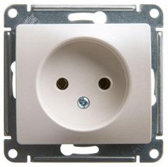 Розетка Систем Электрик (Schneider Electric) 1-м СП Glossa 16 А IP20 250 В без заземления механизм перламутр GSL000641