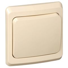 Выключатель Систем Электрик (Schneider Electric) 1-клавиша СП Этюд 10 А IP20 кремовый BC10-001K