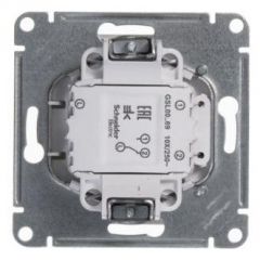 Выключатель карточный Систем Электрик (Schneider Electric) 1-клавиша 1 модуль СП Glossa 10 А IP20 механизм белый GSL000169