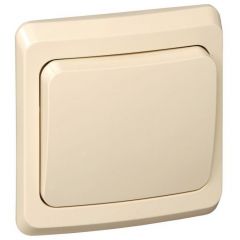 Переключатель проходной Систем Электрик (Schneider Electric) 1-клавиша Этюд 10 А IP20 кремовый BC10-004K