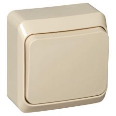 Переключатель проходной Систем Электрик (Schneider Electric) 1-клавиша ОП Этюд 10 А IP20 кремовый BA10-004K