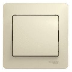 Выключатель Систем Электрик (Schneider Electric) 1-клавиша СП Glossa 10 А IP20 (схема 1) 10AX в сборе бежевый GSL000212