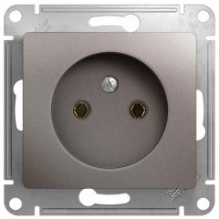 Розетка Систем Электрик (Schneider Electric) 1-м СП Glossa 16 А IP20 250 В без заземления механизм платина GSL001241