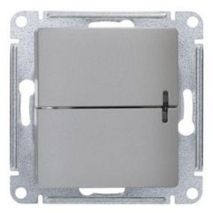 Выключатель Систем Электрик (Schneider Electric) 2-клавиши СП Glossa 10 А IP20 с подсветкой механизм платина GSL001253