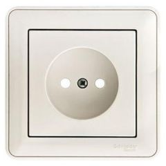 Розетка Систем Электрик (Schneider Electric) 1-м СП W59 16 А IP20 без заземления защитные шторки белая RS16-151-18