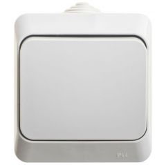 Переключатель проходной Систем Электрик (Schneider Electric) 1-клавиша ОП Этюд 10 А IP44 10AX серый BA10-046C