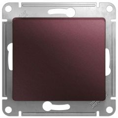 Переключатель проходной Систем Электрик (Schneider Electric) 1-клавиша Glossa 10 А IP20 баклажан GSL001161