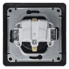 Розетка штепсельная Систем Электрик (Schneider Electric) Glossa 16 А IP20 с заземлением антрацит GSL000742
