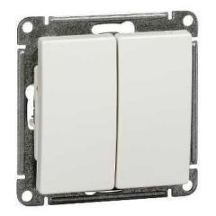 Выключатель Систем Электрик (Schneider Electric) 2-клавишный W59 10 А IP20 250 В механизм белый VS510-252-1-86