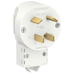 Вилка силовая Систем Электрик (Schneider Electric) СП Blanca 3P+E 32 А 400 В белый BLNSV003241, SCHUKO