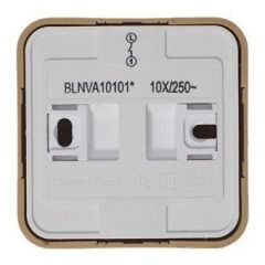 Выключатель Систем Электрик (Schneider Electric) 1-клавиша ОП Blanca 10 А IP20 (схема 1) 250 В с изолирующей пластиной ясень BLNVA101015