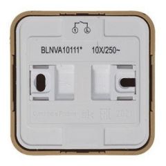 Выключатель Систем Электрик (Schneider Electric) 1-клавиша ОП Blanca 10 А IP20 (схема 1) 250 В с подсветкой с изолирующей пластиной ясень BLNVA101115