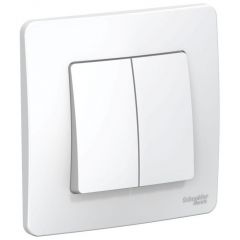 Выключатель Систем Электрик (Schneider Electric) 2-клавиши СП Blanca 10 А IP20 (схема 5) 250 В белый BLNVS010501