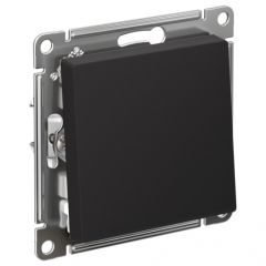 Выключатель Систем Электрик (Schneider Electric) 1-клавиша СП AtlasDesign 10 А IP20 (схема 1) 10AX с самовозвратом механизм карбон ATN001015