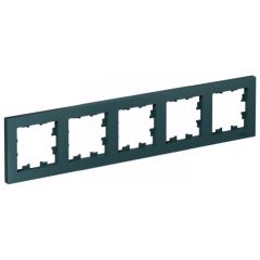 Рамка Систем Электрик (Schneider Electric) 5-м AtlasDesign универсальная изумруд ATN000805, для электроустановочных устройств