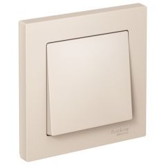 Выключатель Систем Электрик (Schneider Electric) 1-клавиша СП AtlasDesign 10 А IP20 (схема 1) 10AX в сборе бежевый ATN000212