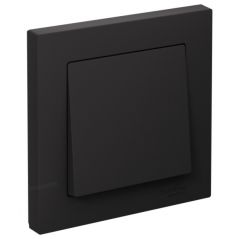 Выключатель Систем Электрик (Schneider Electric) 1-клавиша СП AtlasDesign 10 А IP20 (схема 1) 10AX в сборе карбон ATN001012