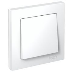 Выключатель Систем Электрик (Schneider Electric) 1-клавиша СП AtlasDesign 10 А IP20 (схема 1) 10AX в сборе белый ATN000112