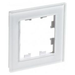 Рамка Систем Электрик (Schneider Electric) 1-м AtlasDesign Nature стекло белый ATN320101 для электроустановочных устройств
