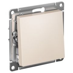 Выключатель Систем Электрик (Schneider Electric) 1-клавиша СП AtlasDesign 10 А IP20 (схема 1) 10AX механизм бежевый ATN000211
