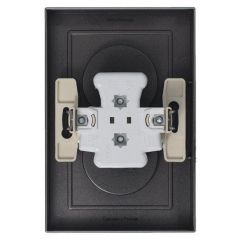 Розетка Систем Электрик (Schneider Electric) 2-м СП AtlasDesign 16 А IP20 без заземления в сборе мокко ATN000620
