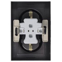 Розетка Систем Электрик (Schneider Electric) 2-м СП AtlasDesign 16 А IP20 с заземлением в сборе мокко ATN000624