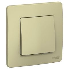 Переключатель проходной Систем Электрик (Schneider Electric) 1-клавиша СП Blanca 10 А IP20 250 В бежевый BLNVS010607