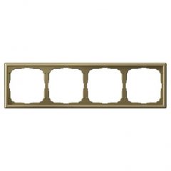 Рамка Систем Электрик (Schneider Electric) 4-м ArtGallery золото GAL001604 декоративная для электроустановочных устройств