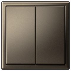 Выключатель Систем Электрик (Schneider Electric) 2-клавиши ArtGallery (схема 5) 10AX механизм мокко GAL000651, скрытая установка, коричневый, IP20