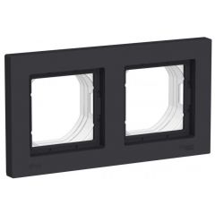 Рамка Систем Электрик (Schneider Electric) 2-м AtlasDesign Aqua IP44 карбон ATN441002
