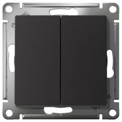 Переключатель перекрестный Систем Электрик (Schneider Electric) 2-клавиши AtlasDesign 2хсх.7 10АХ механизм карбон ATN001073