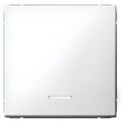 Выключатель Систем Электрик (Schneider Electric) 1-клавиша ArtGallery (схема 1а) 10AX с подсветкой механизм белый GAL000113, скрытая установка, белый
