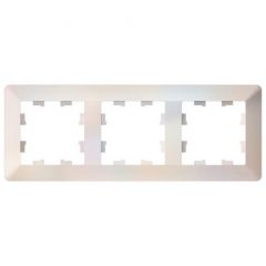 Рамка Систем Электрик (Schneider Electric) 3-м AtlasDesign Air жемчужный/дымчатый белый ATN220403, декоративная для ЭУИ