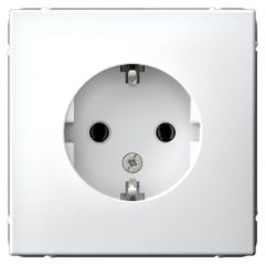 Розетка Систем Электрик (Schneider Electric) ArtGallery 16 А с заземлением белая, скрытый монтаж