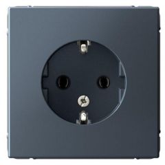 Розетка Систем Электрик (Schneider Electric) ArtGallery 16 А с заземлением грифель, скрытый монтаж