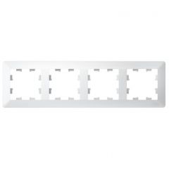 Рамка Систем Электрик (Schneider Electric) 4-м AtlasDesign Air лотос/дымчатый белый ATN221304, декоративная для ЭУИ