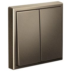Выключатель Систем Электрик (Schneider Electric) 2-клавиши ArtGallery 10AX быстрозажимный клеммы механизм мокко GAL000651S