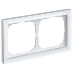 Рамка Систем Электрик (Schneider Electric) 2-м ArtGallery Pure матовое органическое стекло белая GAL330102