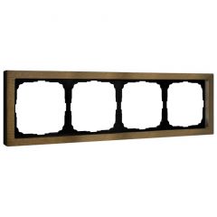 Рамка Систем Электрик (Schneider Electric) 4-м ArtGallery Pure металлическая латунь GAL312204 рамка декоративная для электроустановочных устройств бронза
