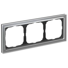Рамка Систем Электрик (Schneider Electric) 3-м ArtGallery Pure органическое стекло алюминий GAL320303