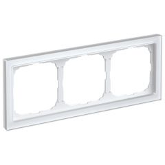 Рамка Систем Электрик (Schneider Electric) 3-м ArtGallery Pure органическое стекло белая GAL320103