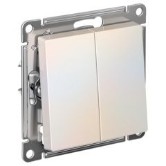 Переключатель перекрестный Систем Электрик (Schneider Electric) 2-клавиши AtlasDesign 2хсх.7 10АХ механизм жемчужный ATN000473