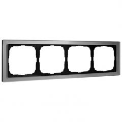 Рамка Систем Электрик (Schneider Electric) 4-м ArtGallery Pure органическое стекло алюминий GAL320304