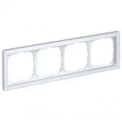 Рамка Систем Электрик (Schneider Electric) 4-м ArtGallery Pure органическое стекло белая GAL320104