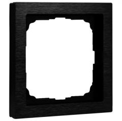 Рамка Систем Электрик (Schneider Electric) 1-м ArtGallery Pure металлическая оникс GAL312301