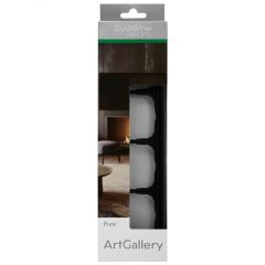 Рамка Систем Электрик (Schneider Electric) 4-м ArtGallery Pure органическое стекло чёрная GAL321004