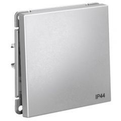 Переключатель Систем Электрик (Schneider Electric) 1-клавиша ArtGallery IP44 10AX механизм алюминиевый GAL440361, скрытая установка
